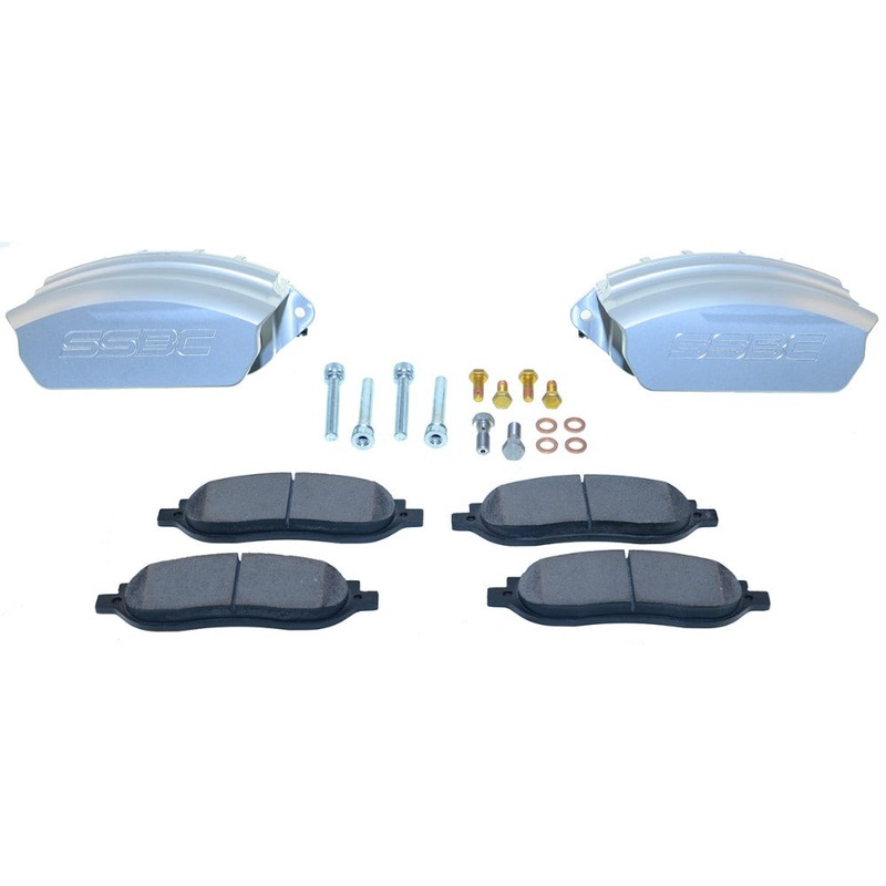 American Made Tri-Power 3 Piston Direct Fit Billet Aluminum Rear Caliper Upgrade Kit. Clear A193-5