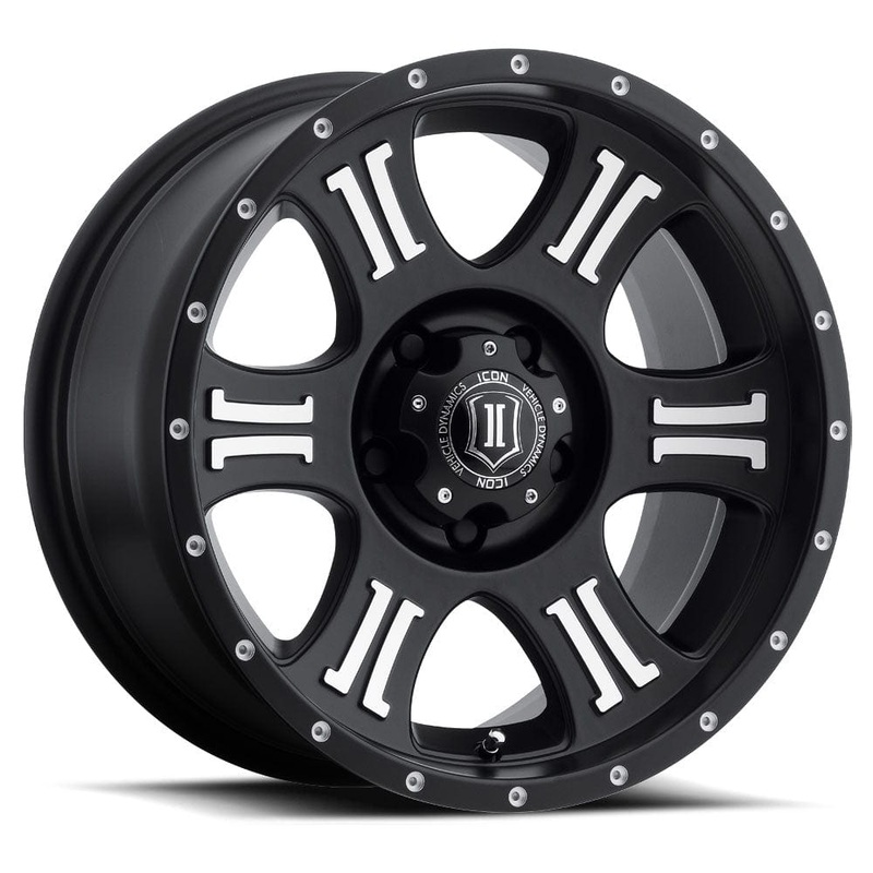 ICON Alloys Shield 20″ 5×150 Satin Black Machined