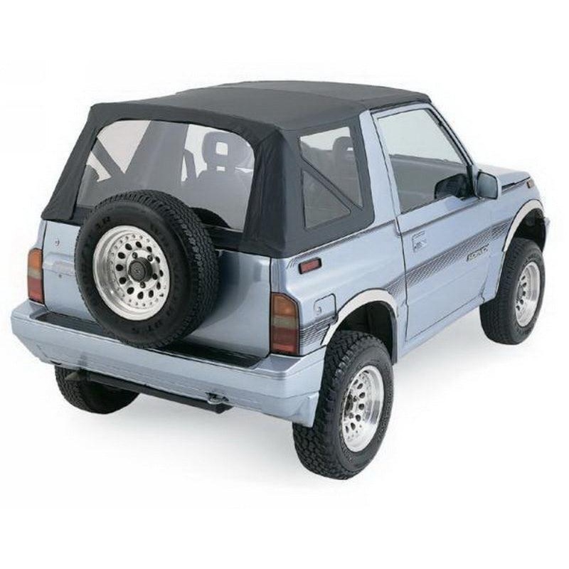 Rampage 1988-1994 Geo Tracker Soft Top OEM Replacement – Black Denim