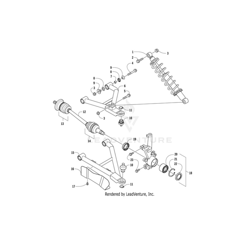 Wheel Side Boot Service Kit By Arctic Cat