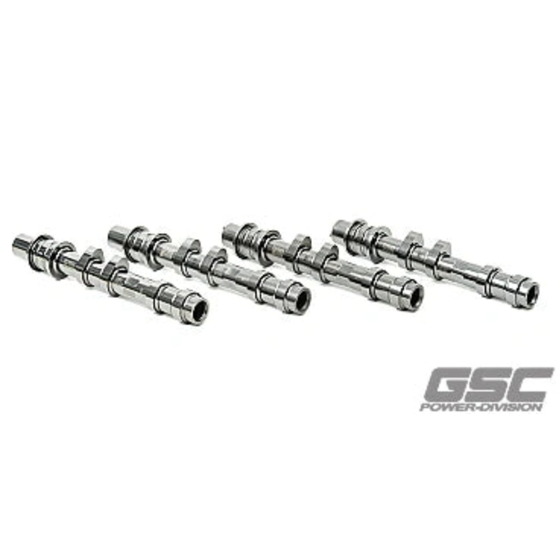 GSC Cam Set. Use with Upgraded Turbo 500-750whp, Upgraded Springs Required (Cam Trigger on Gear) Good for 2.5 hybrid build Subaru EJ205 WRX 02-05