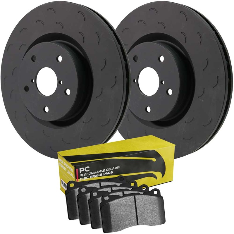 Hawk Talon Brake Rotor and Pad Kit – Slotted – Ceramic – Front
