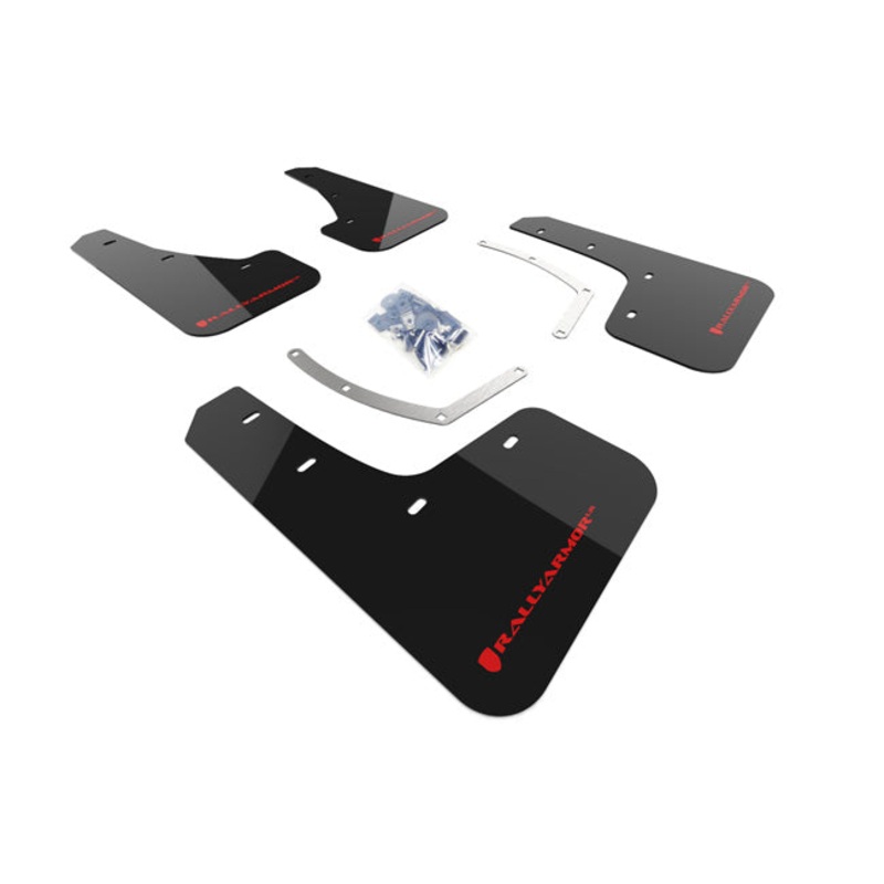 Rally Armor UR Mudflaps Black w/ Red Logo – 2019-2022 Ascent