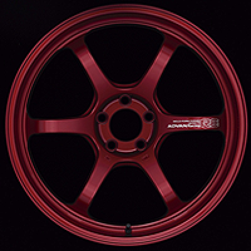 Advan R6 18×9.5 +45 5-100 Racing Candy Red Wheel