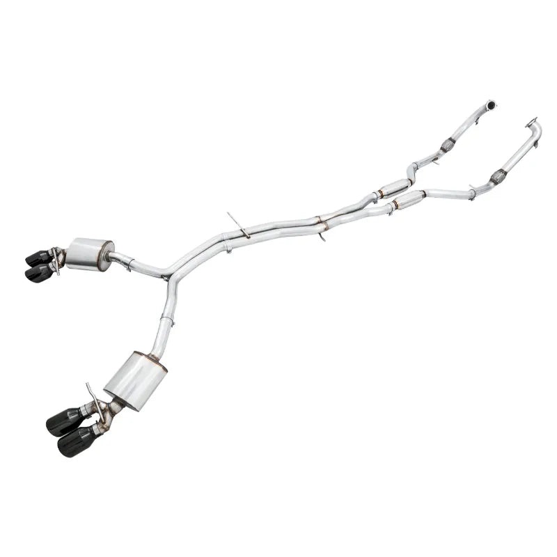 AWE Touring Edition Exhaust for Audi B9 S4 – Diamond Black 102mm Tips (3010-43050)