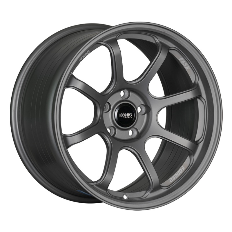 Konig Forged F6SX 17×9 5×114.3 ET43 Satin Grey Wheel (Knurled Bead)