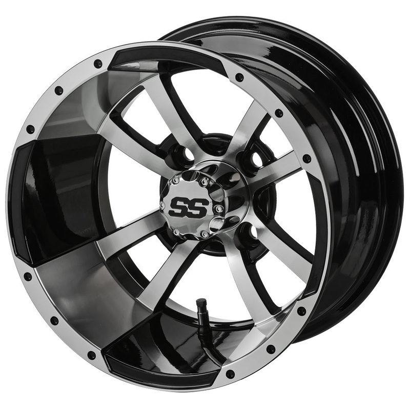 LSI 12″ Maltese Black & Machined Wheel