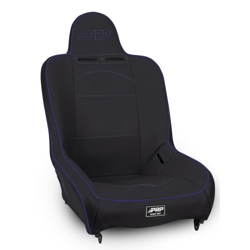 PRP Premier High Back Suspension Seat- Black/Purple Vinyl