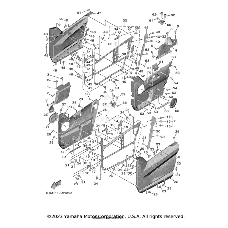 Trim, Side Panel 1 by Yamaha