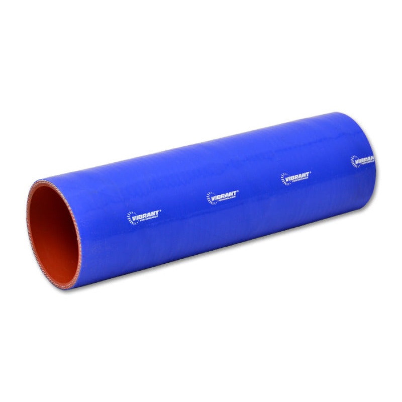 Vibrant 4 Ply Reinforced Silicone Straight Hose Coupling – 1.25in I.D. x 12in long (BLUE)