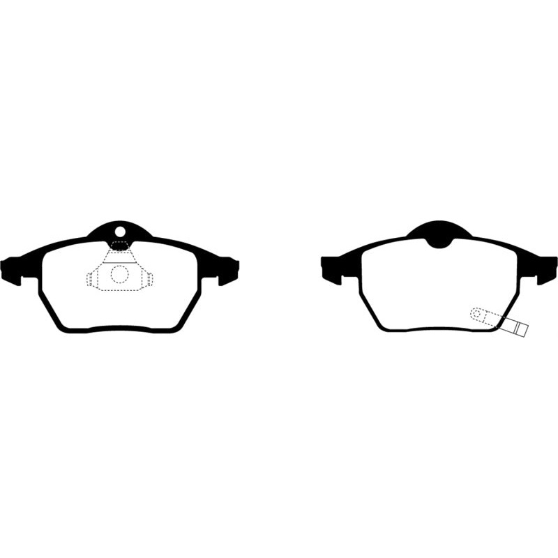 EBC 99-02 Saab 9-3 2.0 Turbo Redstuff Front Brake Pads