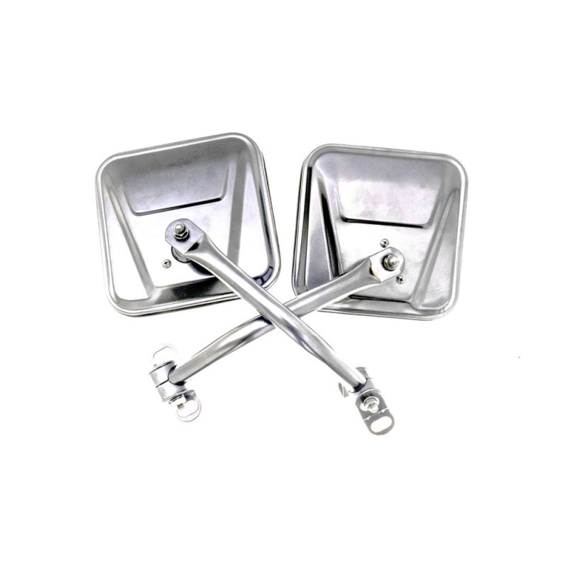 Rampage 1955-1983 Jeep CJ5 Side Mirrors – Stainless