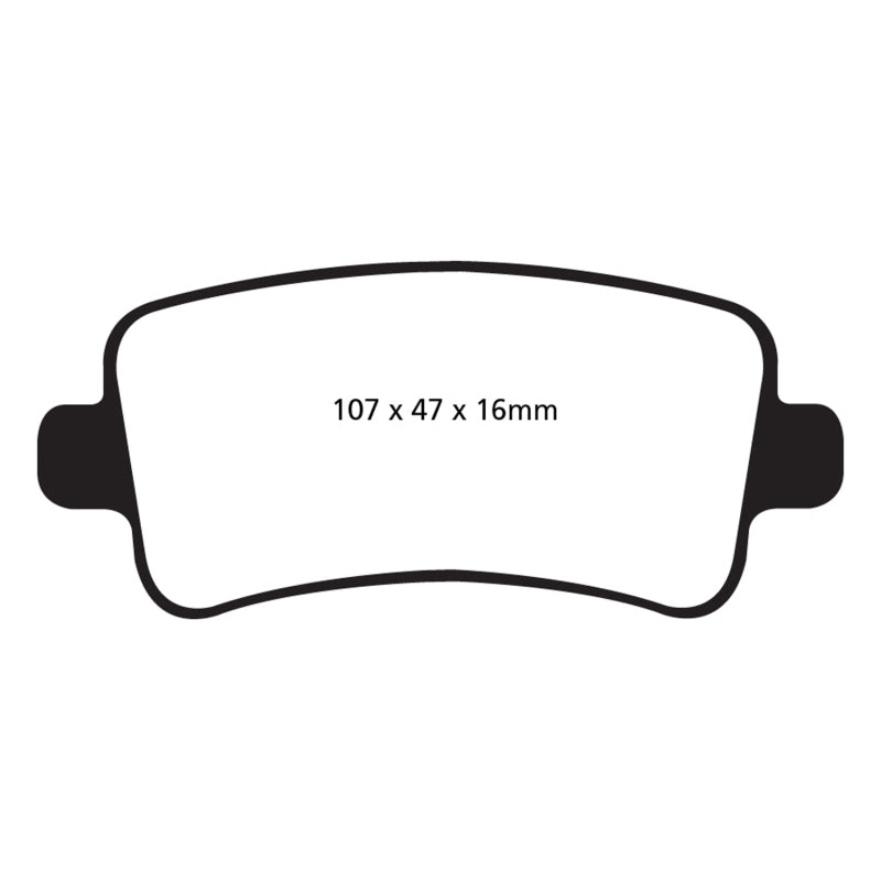 EBC 10+ Buick Allure (Canada) 3.0 Greenstuff Rear Brake Pads