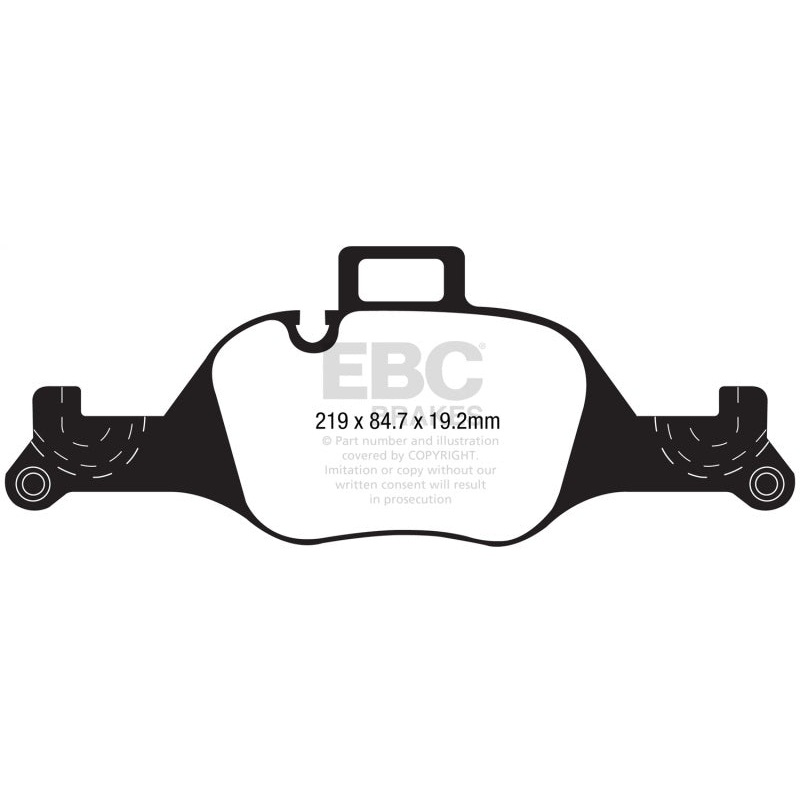 EBC 2017+ BMW 530 G30 Yellowstuff Front Brake Pads