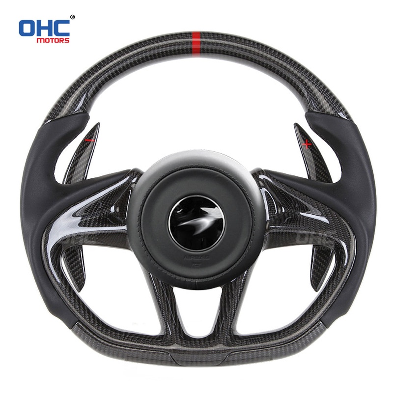 OHC Motors Carbon Fiber Steering Wheel for McLaren 720S 12C 570 540C 600LT