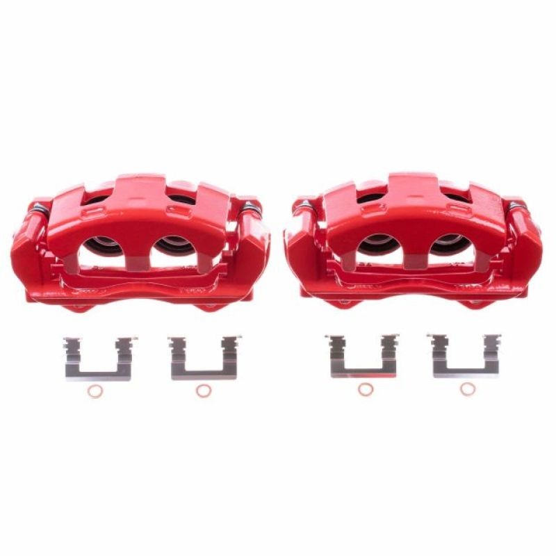 Power Stop 08-09 Buick Allure Front Red Calipers w/Brackets – Pair