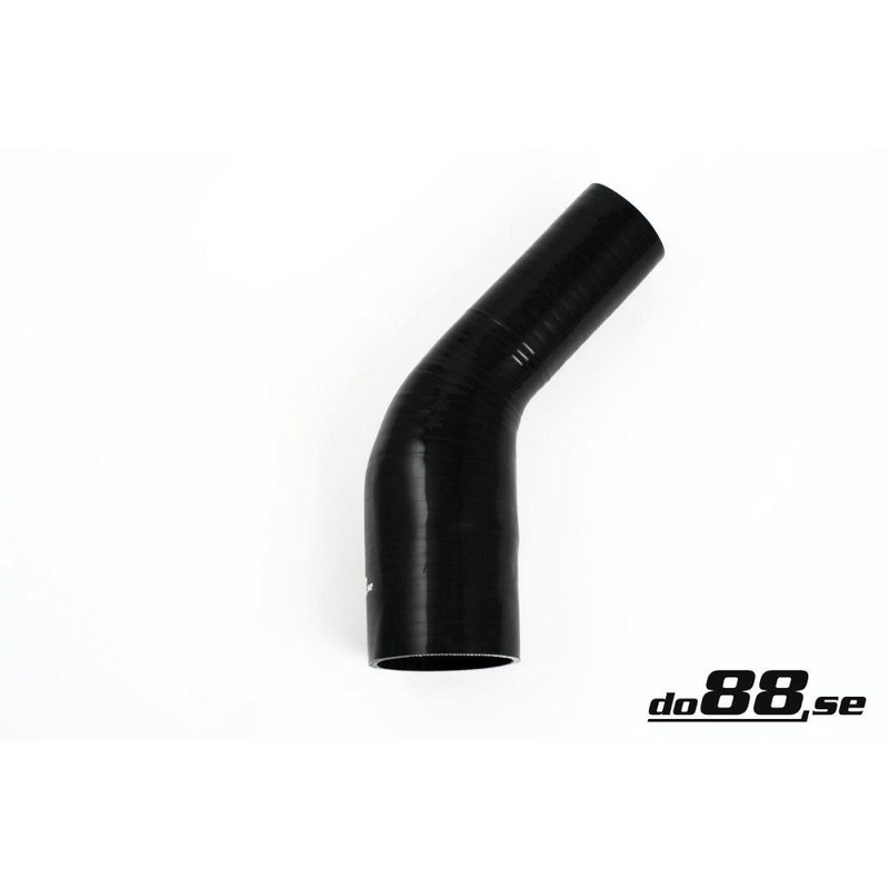 Silicone Hose Black 45 degree 2,5 – 3,25” (63-83mm)
