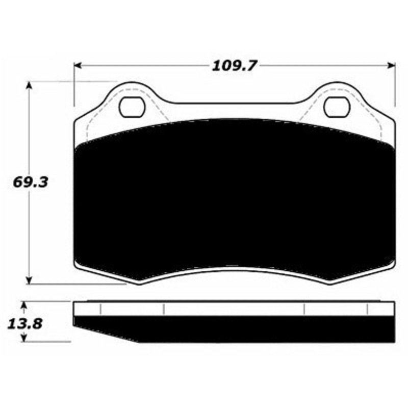 Porterfield Brake Pads for 2010 DODGE CHALLENGER SRT-8 6.4L HEMI
