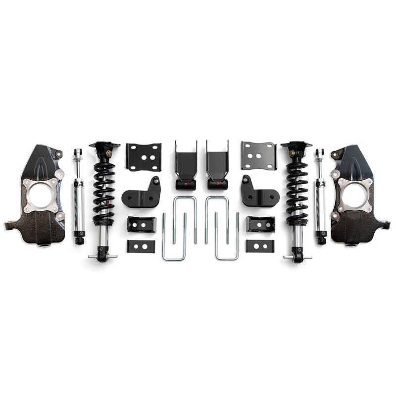 QA1 21-25 Ford F150 2WD Single Adjustable Lowering Kit w/ Spindles – 3.5-5.5in