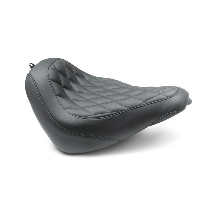 Mustang 18-21 Harley Street Bob Wide Tripper Solo Seat Diamond Stitch – Black