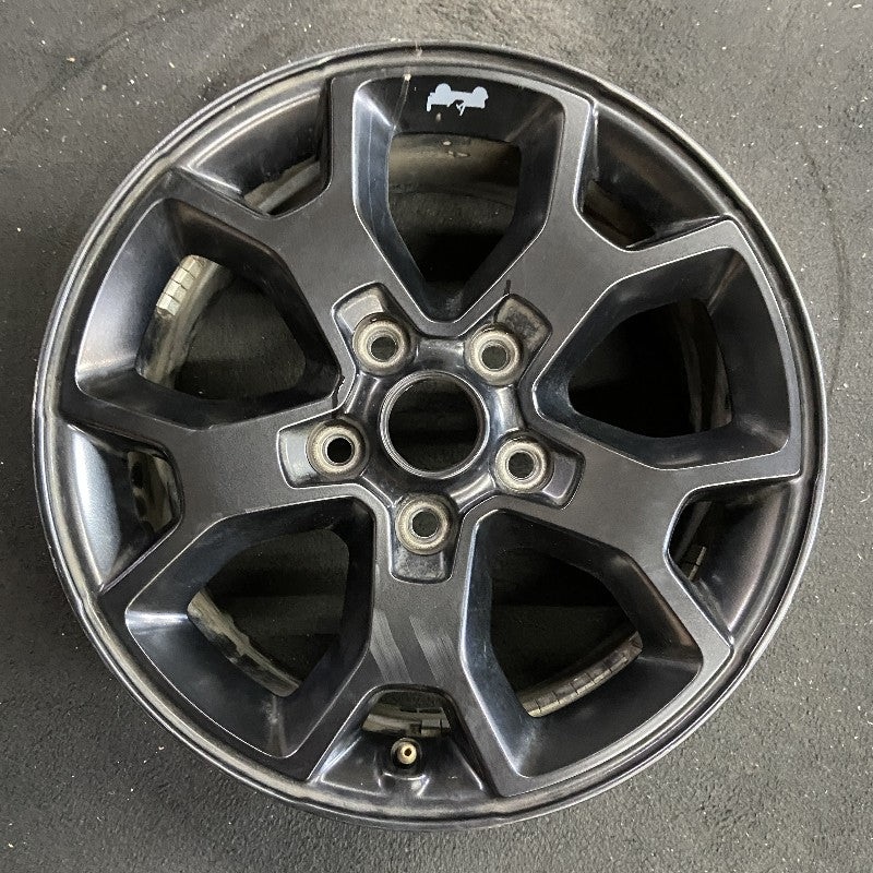 17″ WRANGLER 19 17×7.5 5 spoke aluminum Y spoke opt WJP low gloss black Original OEM Wheel Rim