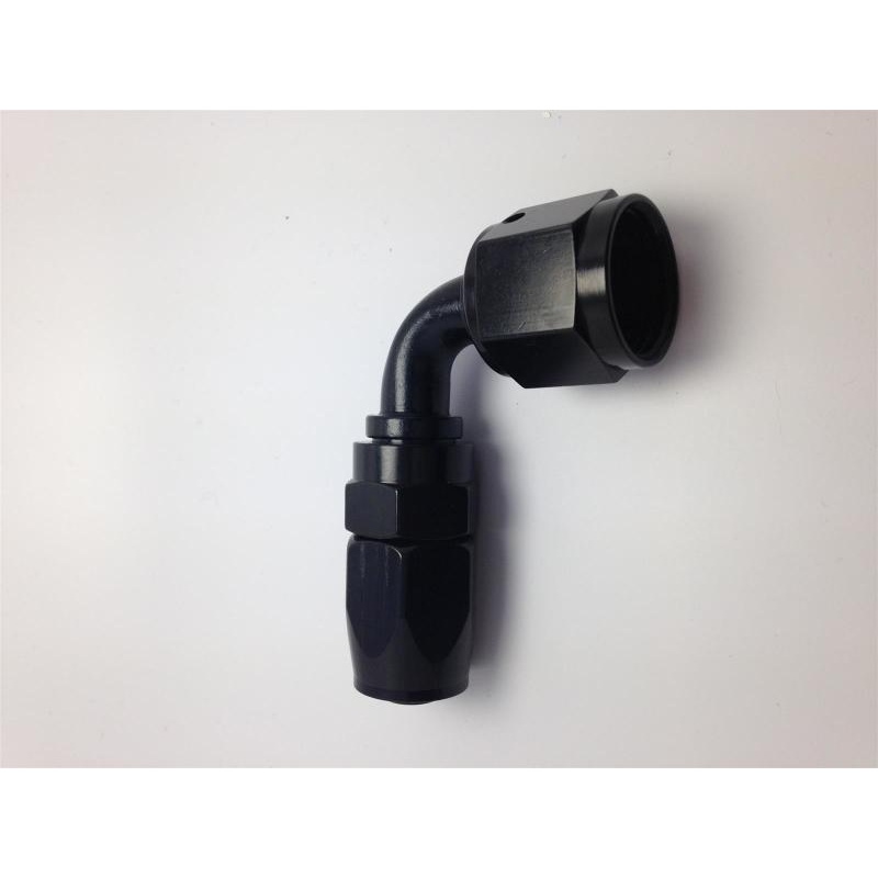 Fragola -12AN Male Rad. Fitting x 90 Degree Pro-Flow Hose End – Black