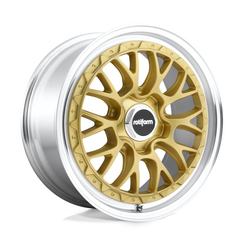 Rotiform R156 LSR Wheel 19×8.5 5×112 35 Offset – Matte Gold Machined