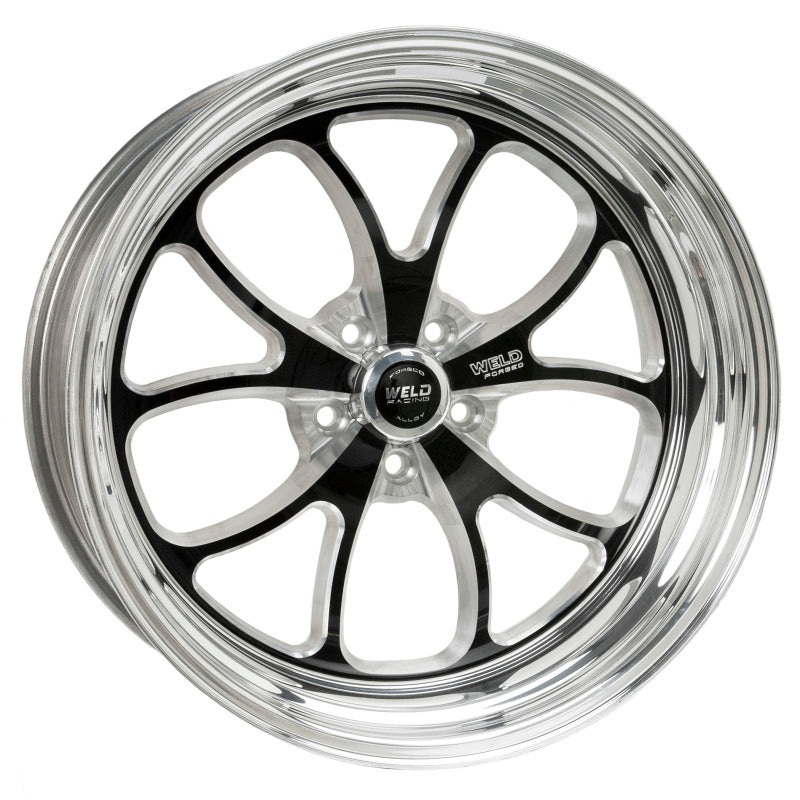 Weld S76 20×8 / 5×4.5 BP / 5.3in. BS Black Wheel (High Pad) – Non-Beadlock