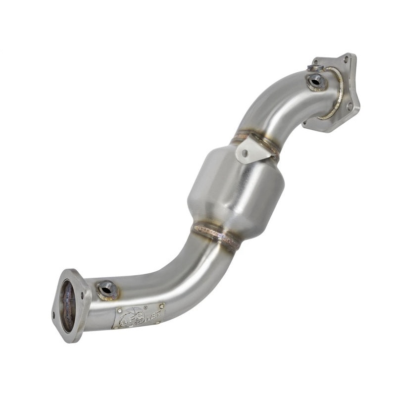 aFe Twisted Steel Down-Pipe Catted 13-16 Cadillac ATS L4-2.0L (t)