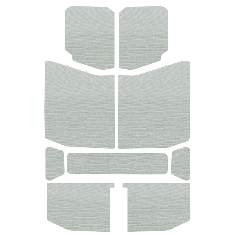 DEI 18-23 Jeep Wrangler JL 4-Door Boom Mat Headliner – 9 Piece – White