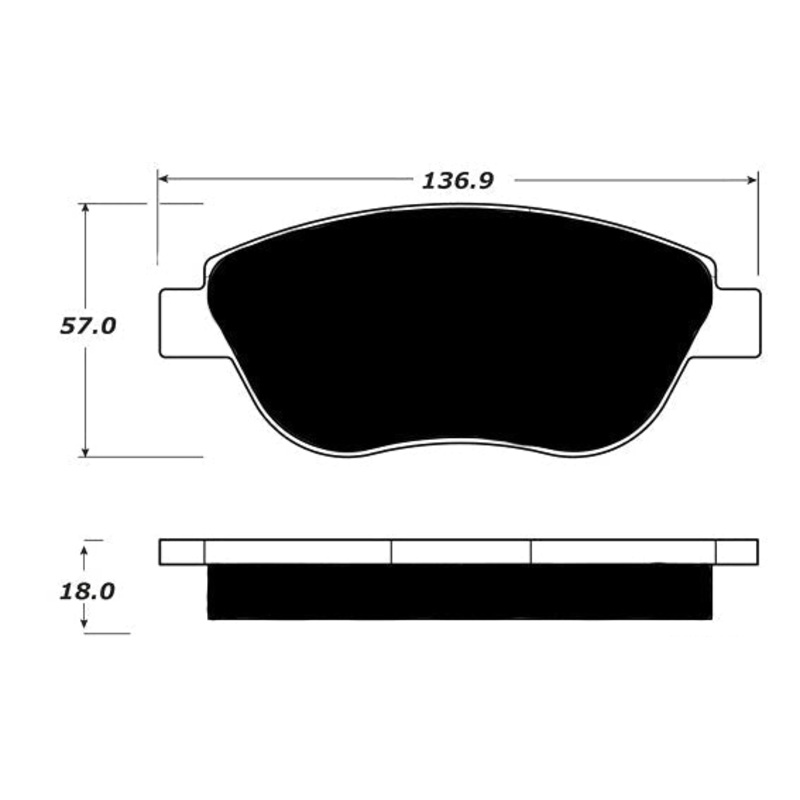 Porterfield Brake Pads for 2015 FIAT 500 Abarth