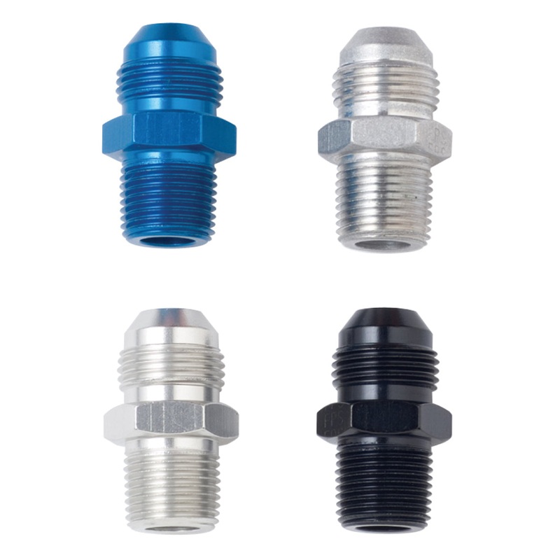 Fragola -12AN x 1 NPT Straight Adapter – Black