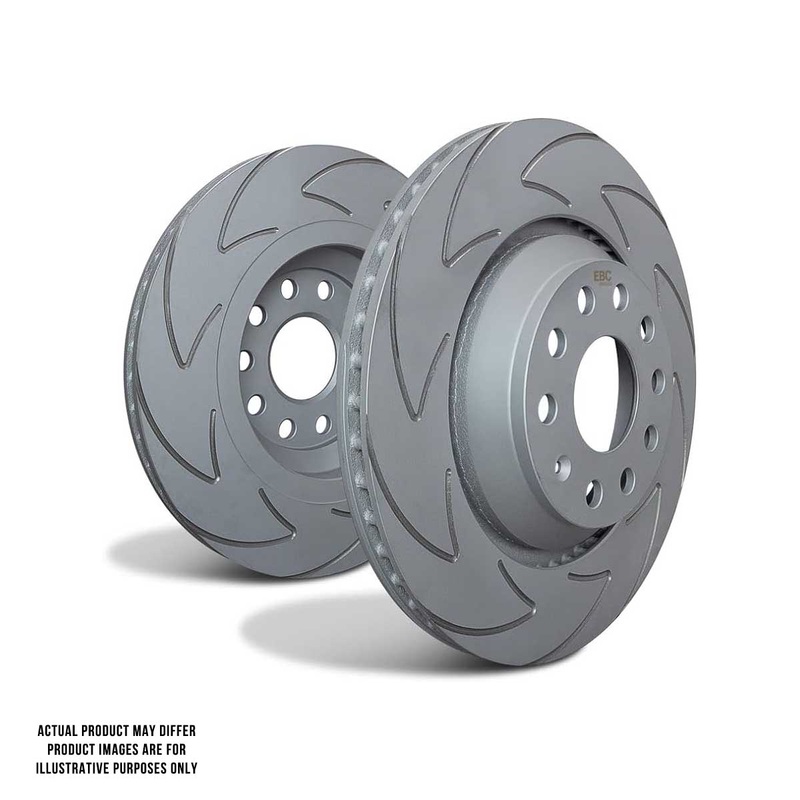 EBC Brakes Gen 3 BSD Series Sport V-Slotted Brake Rotors Rear Pair – 2008-2017 STI