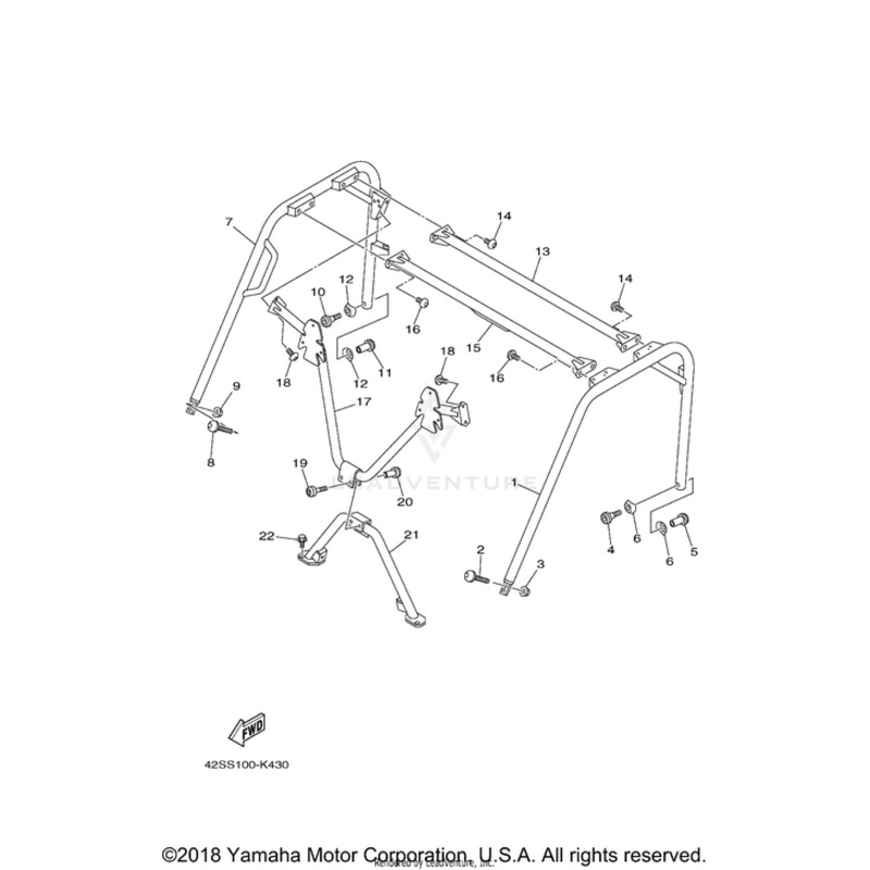 Hex Socket Button Bolt by Yamaha