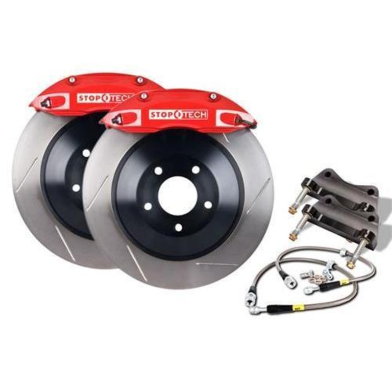 StopTech 355mm 4-Piston Big Brake Kit w/ Slotted Rotors | 2015+ VW Golf R Mk7 (83.896.4700.51)