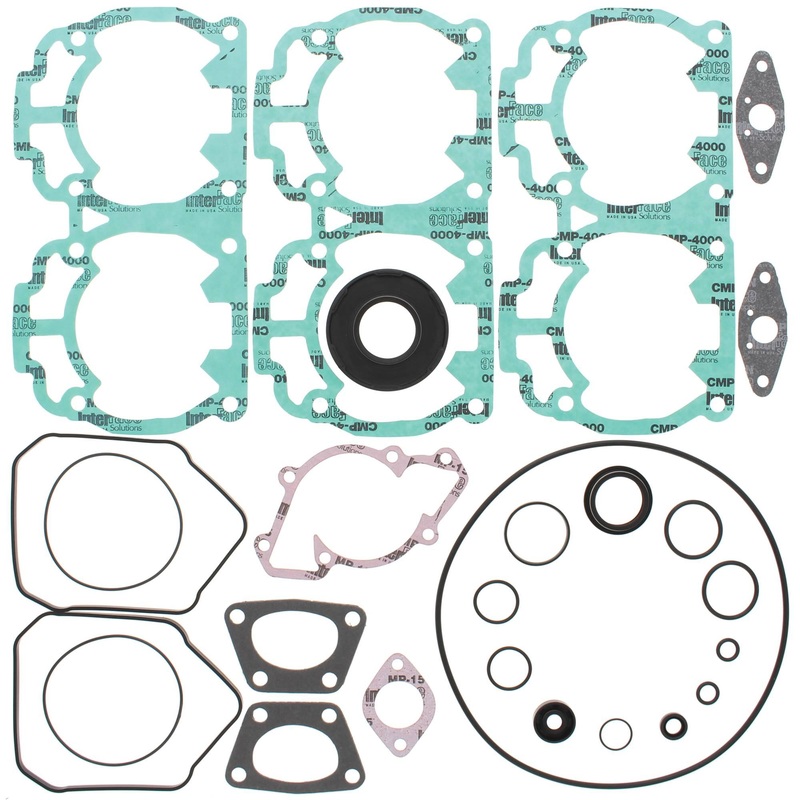 Vertex 711283 Pistons 10-14 Grand Touring Sport 600 ACE/04-09 GSX Sport 500 SS Complete Gasket Kit w/ Seals