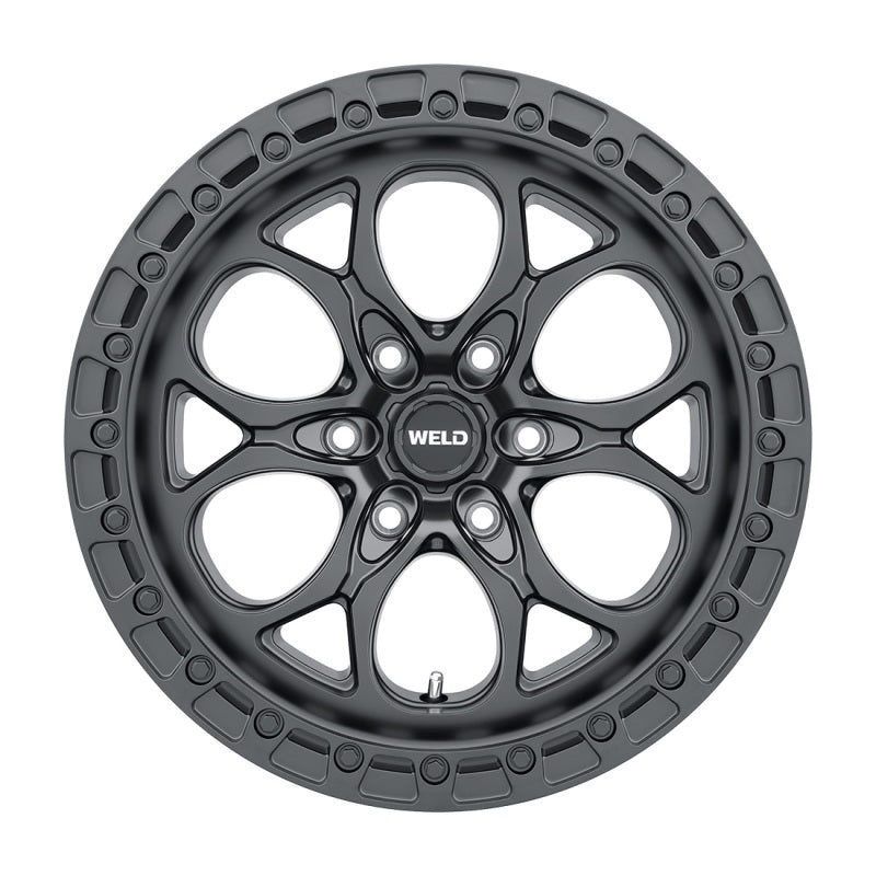 Weld Off-Road Ledge Six W108 20×9 / 6×139.7 BP / 5 In BS Satin Black Wheel