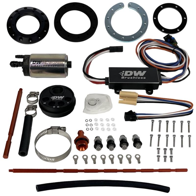 DeatschWerks Universal In-Tank Pump Mount w/ DW440 Brushless 415lph Fuel Pump & Controller