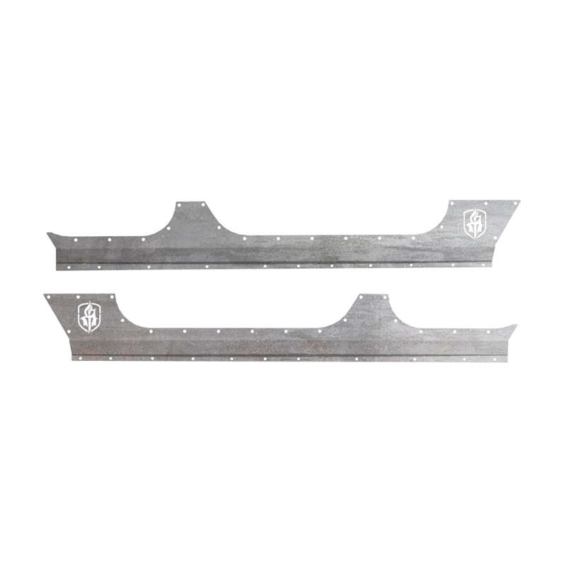 Road Armor 07-18 Jeep Wrangler JK 4DR Defender Body Armor Rocker Panel – Raw