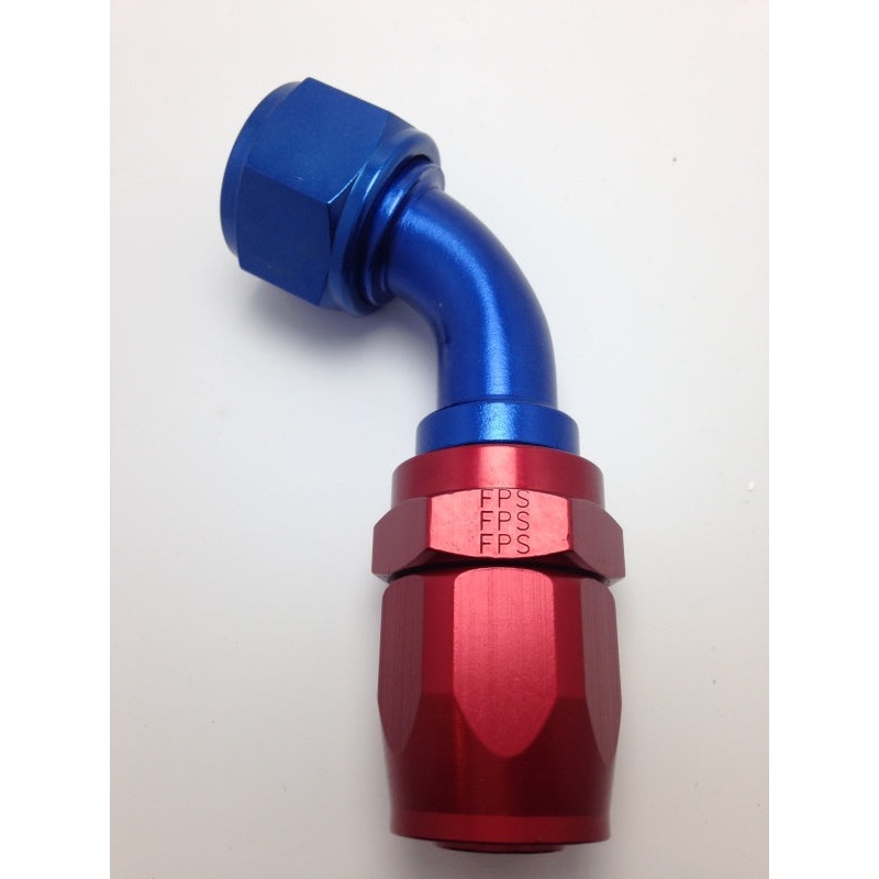 Fragola -10AN Nut x -12AN Hose 60 Degree Reducing Hose End – Blue/Red