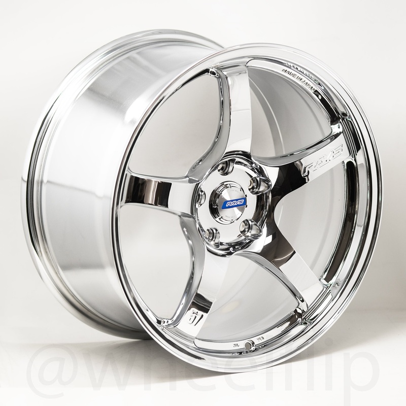Gram Lights 57CR 18×9.5 +38 5×100 Chrome Plating (SET)
