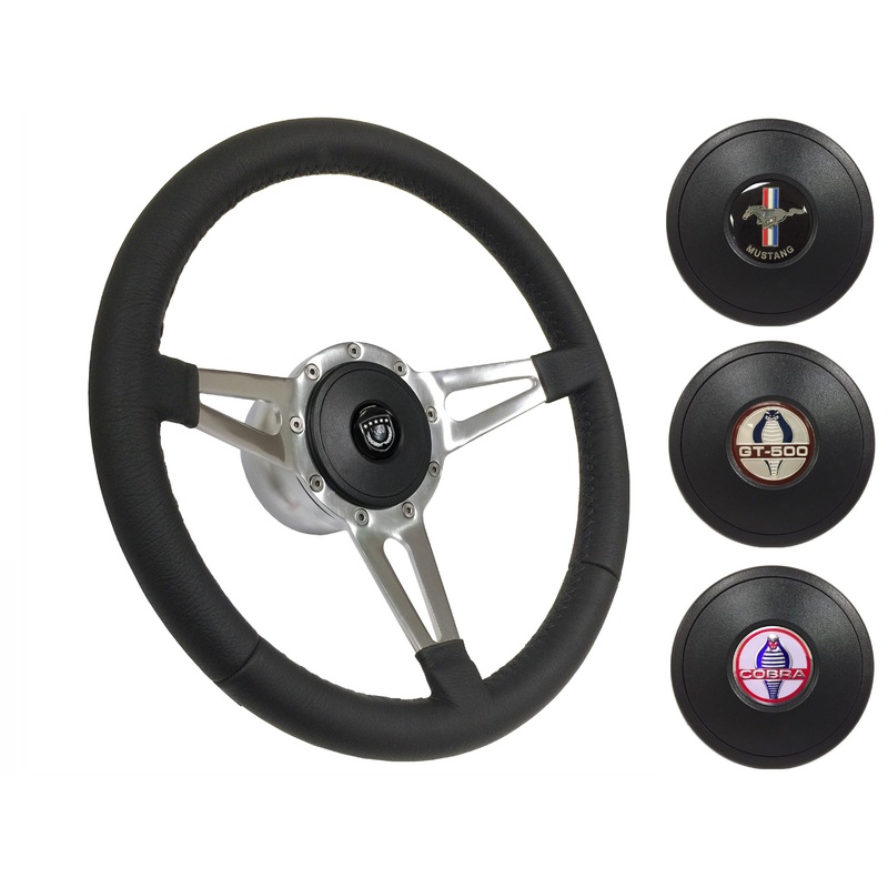 1979-82 Ford Mustang Steering Wheel Kit | Black Leather | ST3059