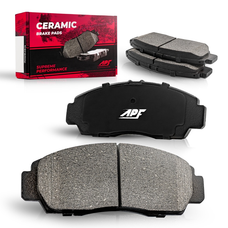 APF Front Ceramic Carbon Fiber Brake Pads for 2010-2016 Cadillac SRX