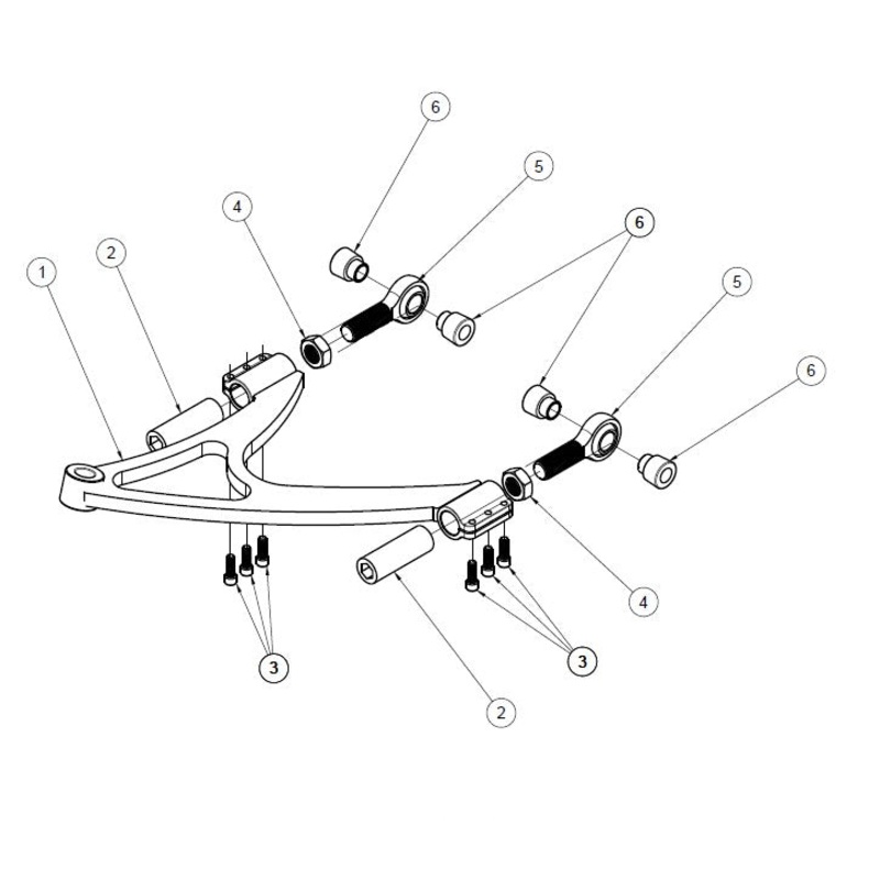 FDF Raceshop – CORVETTE C5/C6 REAR UPPER CONTROL ARM ASSEMBLY SPARE PARTS