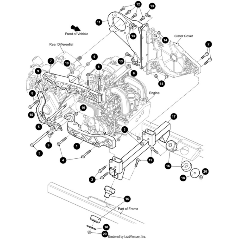 Lower Right Engine Casting by Arctic Cat