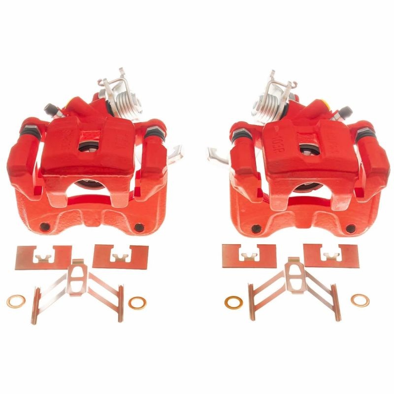 Power Stop 05-07 Honda Accord Rear Red Calipers – Pair
