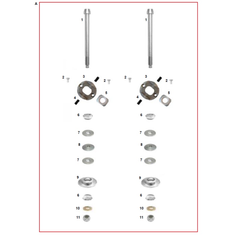 4. AFN.02390 CRG Kart Sniper Adjuster Pill Set Screw M5x10mm
