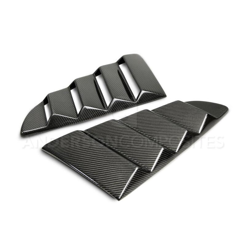 Anderson Composites 2015-2017 Ford Mustang Type-V Style Window Louvers – Vented