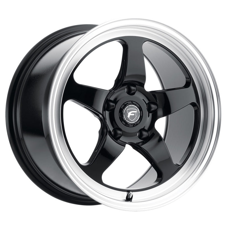 Forgestar D5 Drag 17×10 / 5×120 BP / ET45 / 7.3in BS Gloss Black Wheel