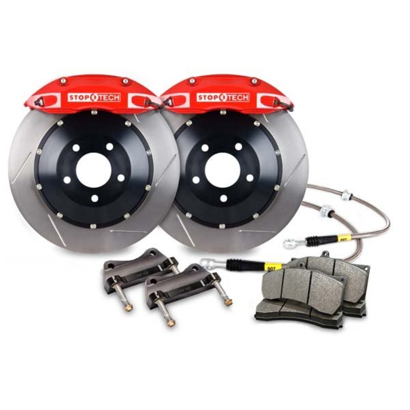 StopTech 13+ Scion FRS ST-40 Calipers 300x32mm Rotors Front Big Brake Kit – Trophy Anodized Slotted